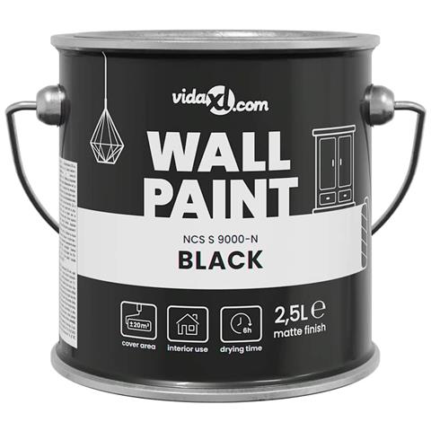 Pittura murale Nero 16.5 x 16.5 x 15.9 cm - Foto 1