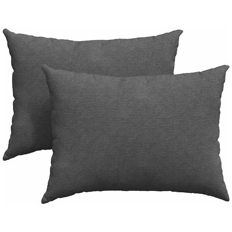 Cuscini da Divano 2 pcs Grigio scuro 70 x 50 cm - Foto 1