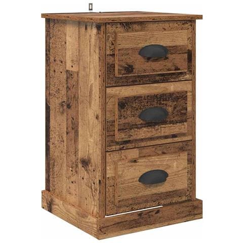 Armadio da Notte con cassetto Legno vecchio 39 x 39 x 67,5 cm - Foto 1