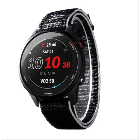 Cinturino In Nylon Bianco E Nero Compatibile Con Garmin 255/265/venu3/965/fenix 8/7 22 Mm - Foto 1