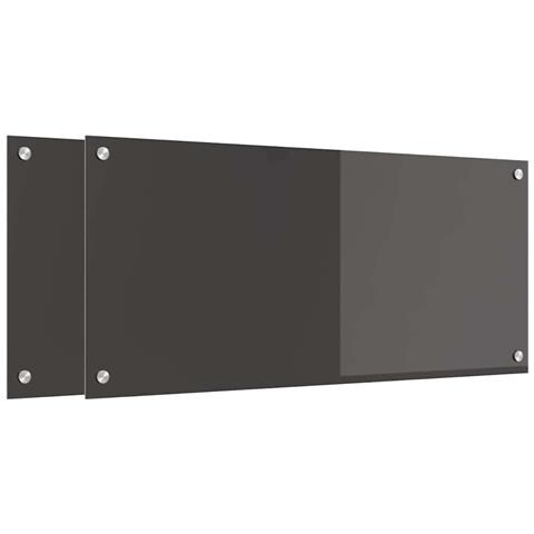Rivestimento da Cucina 2 pcs Grigio scuro 90 x 40 cm - Foto 1