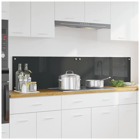 Rivestimento da Cucina 2 pcs Grigio scuro 90 x 40 cm - Foto 2