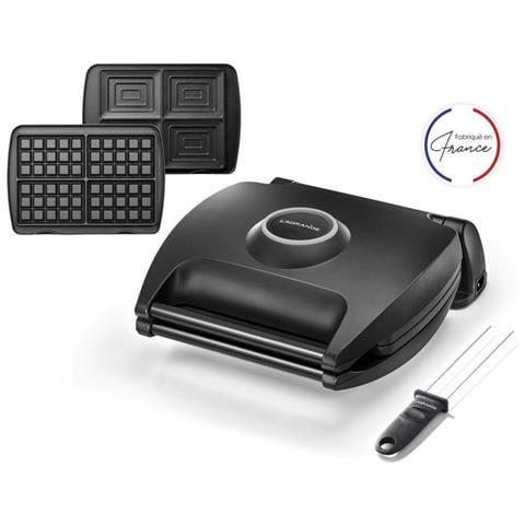 Gaufrier 4 Gaufres 4 waffle 1700 W Nero - Foto 1