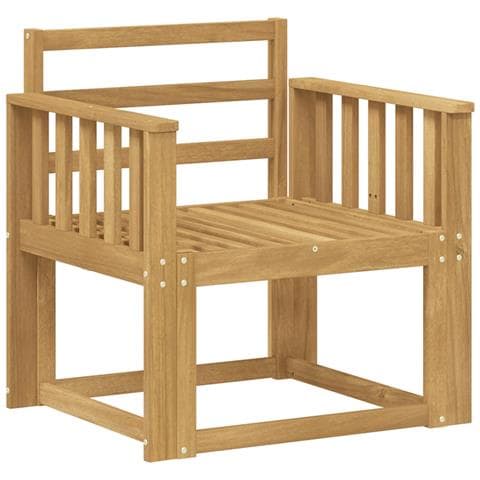 Set di divani da esterno Legno di Acacia Massello Bianco - Foto 1