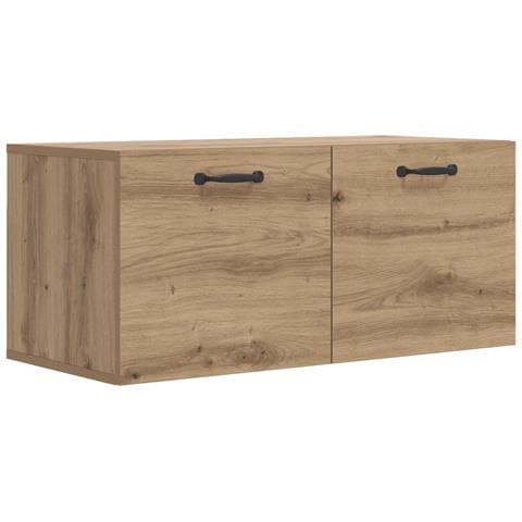 Armadietto a muro A parete Rovere artigianale 80 x 36,5 x 35 cm - Foto 1