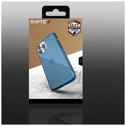 Raptic X-doria Air Case Per Iphone 14 Pro Con Coperchio Rinforzato, Blu - Foto 2