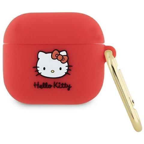 Custodia 3d In Silicone Hello Kitty Per Airpods 3 - Fucsia - Foto 2