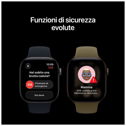 Watch Series 12 GPS, cassa 42 mm in alluminio color bronzo scuro con cinturino Sport oliva - S /M - Foto 2