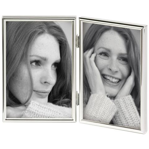 Chloe 2x10x15 argento Doppia cornice WD215S - Foto 1
