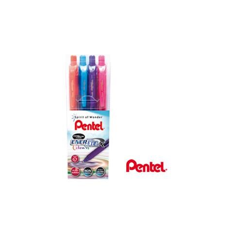 Busta 4 Roller A Scatto Energel X Bl107 0.7mm Pentel - Foto 1