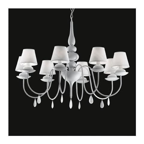 Lampada A Sospensione 8 X 40w E14 Ideal Lux Bianco - Foto 2