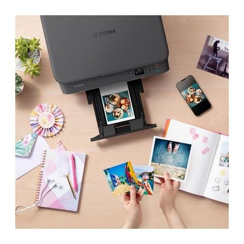 PIXMA TS5350 - Stampante multifunzione a getto d'inchiostro a colori (stampa, scansione, copia, display Oled da 3,7 cm, WLAN, Print App, 4800 x 1200 Dpi), colore: Nero - Foto 9