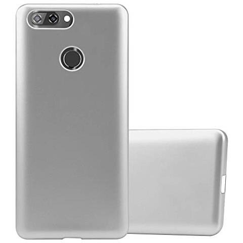 Custodia Compatibile Con Zte Blade V9 In Argento Metallico - Coperchio Protettivo In Silicone Tpu Flessibile - Foto 1