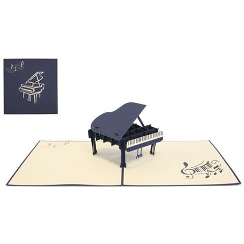 Biglietto D'auguri Origamo ''pianoforte'' - Foto 1
