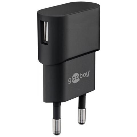44947 Caricabatterie Per Dispositivi Mobili Interno Nero (Usb Charger. 1x Usb Port. Black. 1.0a) - Foto 1