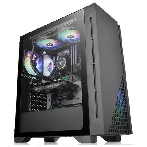 Case H330 TG Middle Tower ATX, micro ATX, Mini-ITX 1 Porta USB 3.2 Colore Nero - Foto 1