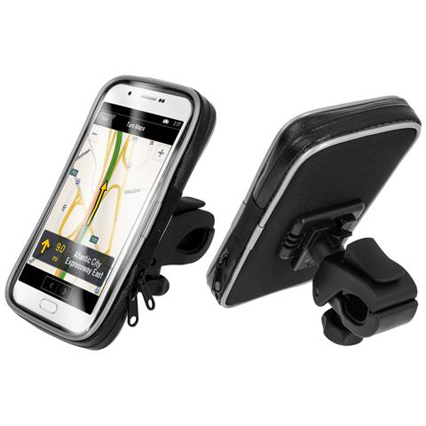 Supporto Impermeabile Per Bicicletta Con Copertura Per Smartphone Da 3,5'' A 6,9, Nero - Foto 10
