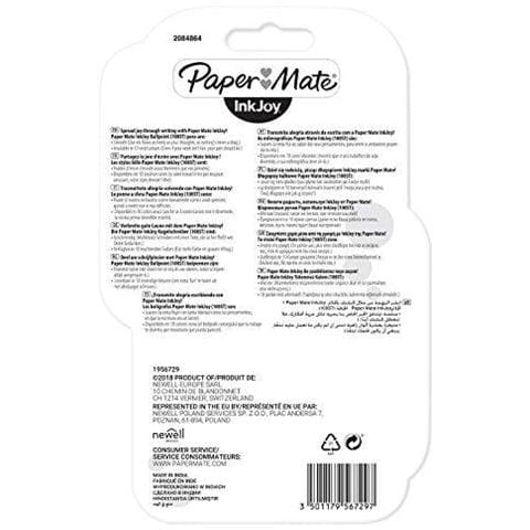 Inkjoy 100st Penne A Sfera Fine Point (07 Millimetri) Nero 5 Conte - Foto 4