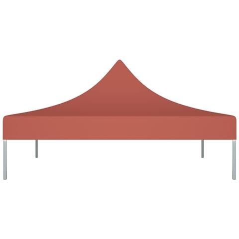 Tetto Per Tendone Per Feste 3x3 M Terracotta 270 G / m - Foto 2