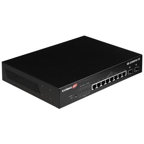 GS-5208PLG V2 switch di rete Gestito Gigabit Ethernet (10/100/1000) Supporto Power over Ethernet (PoE) Nero - Foto 4