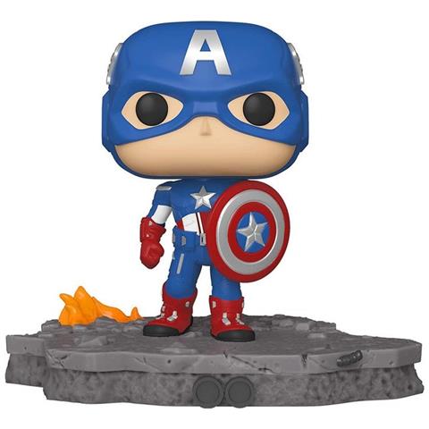 Pop! Marvel 589 Avengers Assemble Captain America Deluxe Amazon Exclusive - Foto 1