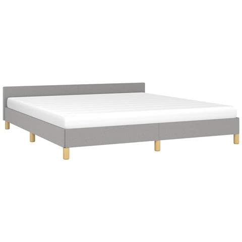 Giroletto senza Materasso Grigio Chiaro 180x200 cm Tessuto - Foto 9