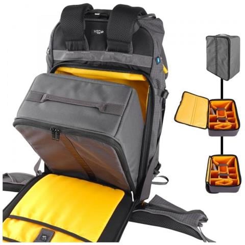Veo Active49 Gy Custodia Per Fotocamera Zaino Grigio - Foto 2