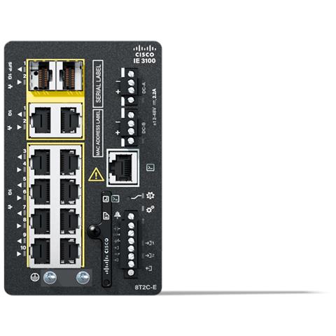 Switch di Rete IE-3100-8T2C-E SD Jack DC-ingresso 8 Porte Ethernet da 1 Gbps 2x SFP Combinati - Foto 1