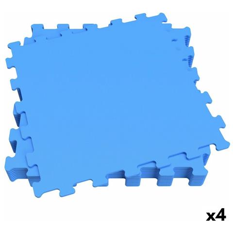 Puzzle Per Bambini Azzurro 9 Pezzi Gomma Eva 50 X 0,4 X 50 Cm (4 Unità) - Foto 1
