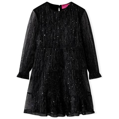 Abito Per Bambine A Maniche Lunghe Nero 128 - Foto 1