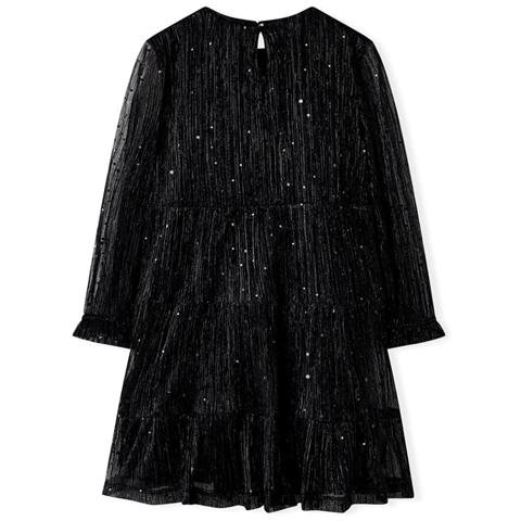 Abito Per Bambine A Maniche Lunghe Nero 128 - Foto 2