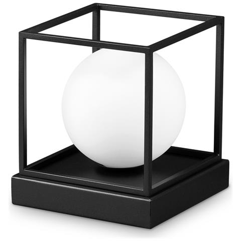 Lampada Da Tavolo Contemporanea Lingotto Metallo Nero 1 Luce G9 28w 3000k Ip20 - Foto 1