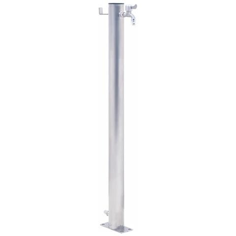 Colonna D'acqua Da Giardino 80 Cm Acciaio Inox Rotonda - Foto 1