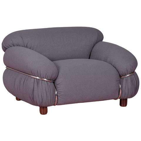 Divano A Un Posto Rivestito In Tessuto Sherpa - Olympia - Foto 1