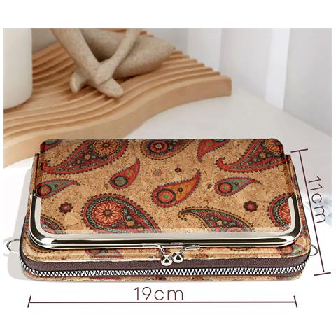 Borsetta Sughero, Collezione Ecocork, Chiusura Cerniera / Scatto - Foto 5