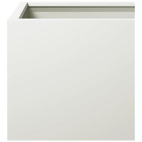 Fioriera Da Giardino Bianca 40x40x40 Cm In Acciaio - Foto 10