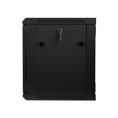 Armadio Rack 9U 19" da Parete WF01-6409-10B in Acciaio e Vetro Temperato 60 x51 cm Colore Nero - Foto 5