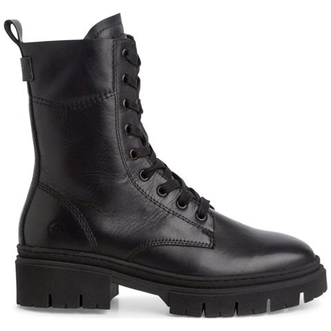 Lace Boot Black Stivali Pelle Scarpe Donna Nero Eu 40, 1-25213-43 001 - Foto 2