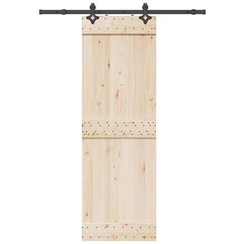 Kit Di Binari Per Porte Scorrevoli 152,5 Cm Acciaio Nero - Foto 1