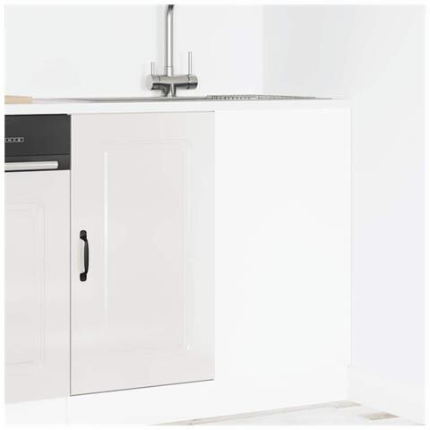 Base Da Cucina Kalmar Bianco Lucido In Legno Multistrato - Foto 3