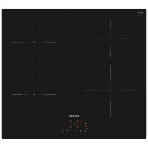 Piano Cottura iQ100 EU611BEB6E a Induzione 4 Zone Cottura da 60 cm Vetroceramica Colore Nero - Foto 1