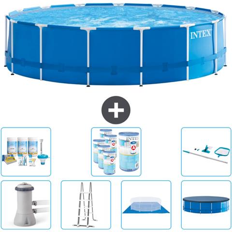 Piscina Fuori Terra - In Giro - 457x457x122 Cm - Blu - Include Accessori Coordinati Cb46 - Foto 1