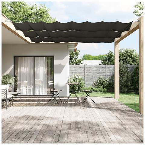 Paravento Verticale Antracite 100x1000 Cm In Tessuto Oxford - Foto 6