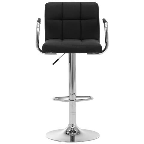 Sedia Da Bar Nera In Tessuto - Foto 1