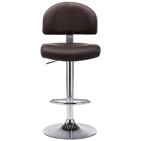 Sgabello Da Bar Marrone In Similpelle - Foto 1