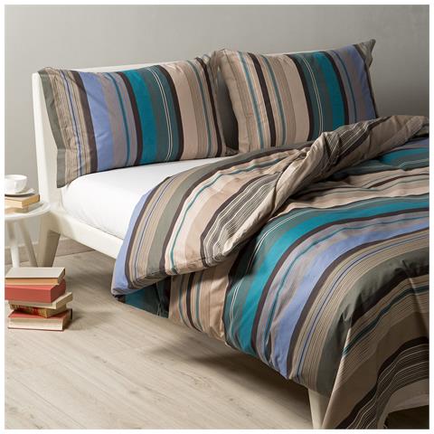 Sacco Copripiumino Con Federe Miller In Cotone - Geometrico Colore Grigio Misura Matrimoniale - Foto 3