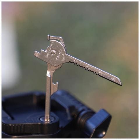 Mini Coltello Pieghevole 6 In 1 Strumento Portachiavi Multifunzionale - Foto 5