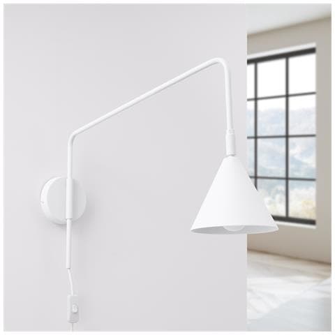 Lampada A Parete Nox Bianco Sl. 1696 - Moderno Lampada Da Parete Bianco 30x14x61 Cm - Foto 2