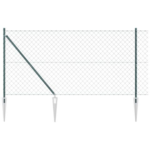 Recinzione a Maglie con 13 Pali a Picchetto 1.4x25 m in Acciaio Galvanizzato - Foto 1