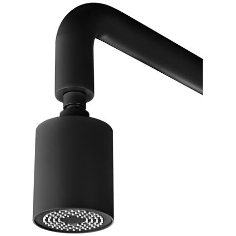 Imex Doccia Piscina Nera In Acciaio 316 Con Diffusore Orientabile E Rubinetto Monoforo Modello Pool - Foto 2